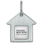 VICARAGE ROAD  Pet Tags