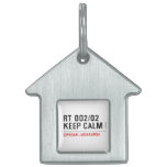 RT 002/02 KEEP CALM  Pet Tags