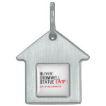 oliver cromwell statue  Pet Tags
