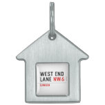 West End  Lane  Pet Tags