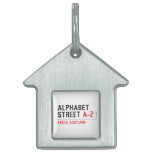 Alphabet  Street  Pet Tags