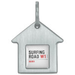 Surfing Road  Pet Tags