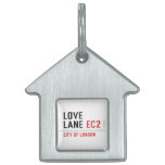 Love lane  Pet Tags