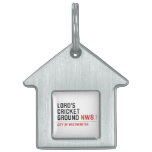 LORD'S CRICKET GROUND  Pet Tags