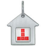 I
 Lv
 you  Pet Tags