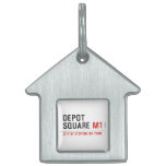 Depot Square  Pet Tags