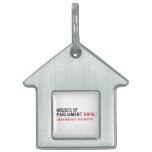 houses of parliament  Pet Tags