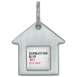 sarmartian blvd   Pet Tags