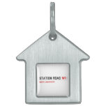 station road  Pet Tags