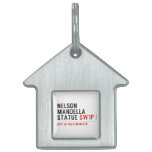 nelson mandella statue  Pet Tags