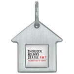 sherlock holmes statue  Pet Tags