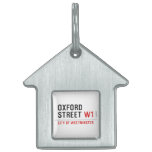 oxford street  Pet Tags