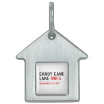 Candy Cane Lane  Pet Tags