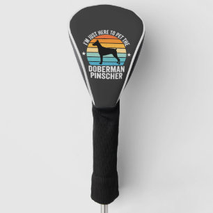 Pet The Doberman Pinscher Retro Golf Head Cover