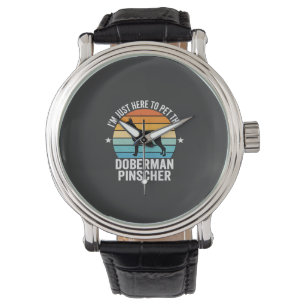 Pet The Doberman Pinscher Retro Watch