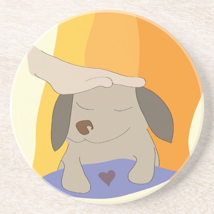 Pet the Pup Dog   Paw of Attraction Drink Coaster