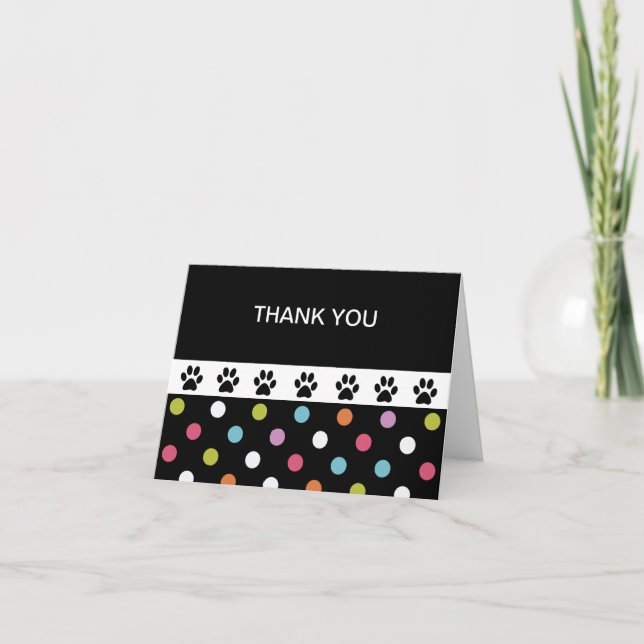 Pet Theme Business Thank You Cards (Front)