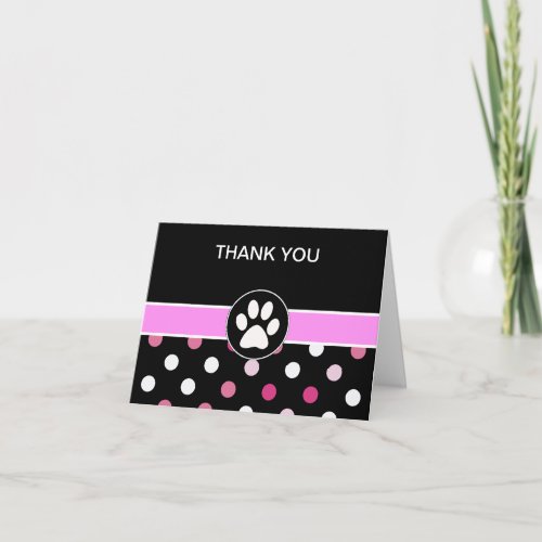 Pet Theme Business Thank You Cards