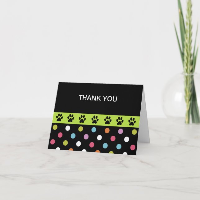 Pet Theme Business Thank You Cards (Front)
