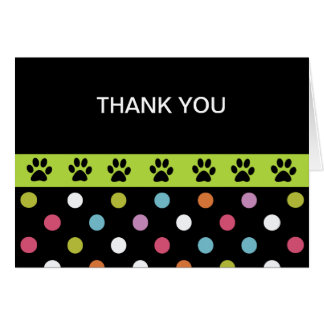Pet Theme Business Thank You Cards