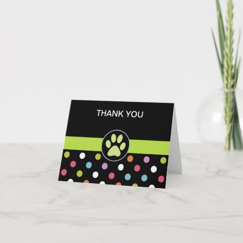 Pet Theme Business Thank You Cards