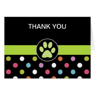 Pet Theme Business Thank You Cards