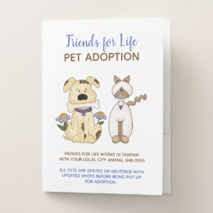 Pet Themed Personalized Pocket Folders