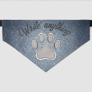 Pet tie bandana collar
