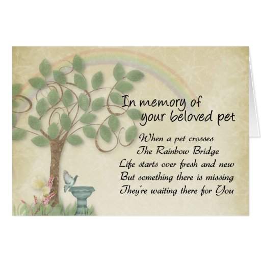 Pet Loss Cards, Pet Loss Card Templates, Postage, Invitations ...