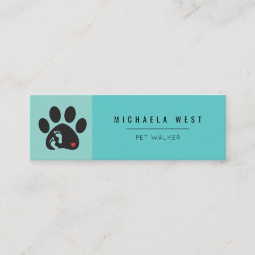 Pet Walker Service Pet Care Square Business Card