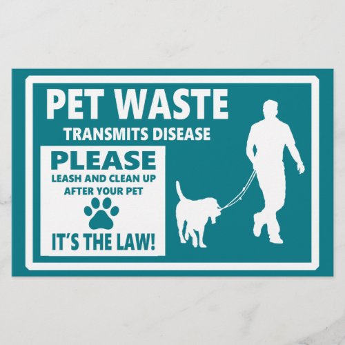 PET WASTE _ Courtesy Notice Flyer