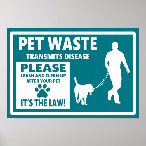PET WASTE _ Courtesy Notice Poster