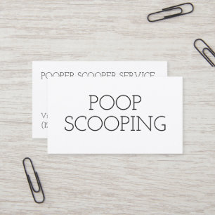 Pet Waste Removal Simple Business Card