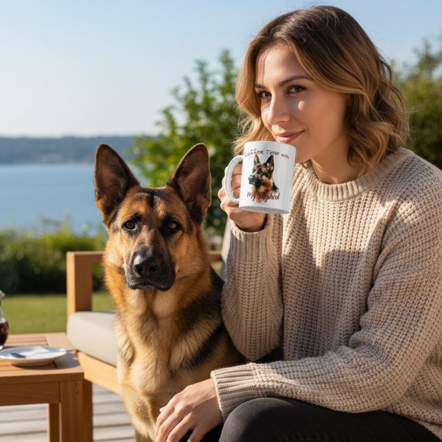  Pet Watercolor  Shepard Personalize Coffee Mug (Creator Uploaded)