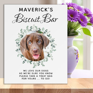 Pet Wedding Photo Biscuit Bar Dog Treat Favor Foam Board
