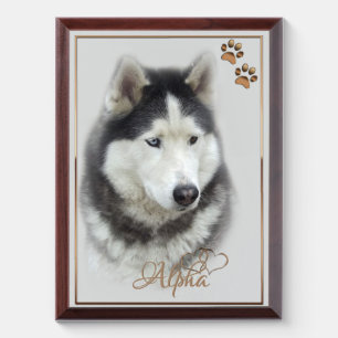 Pet with Hearts Award Plaque