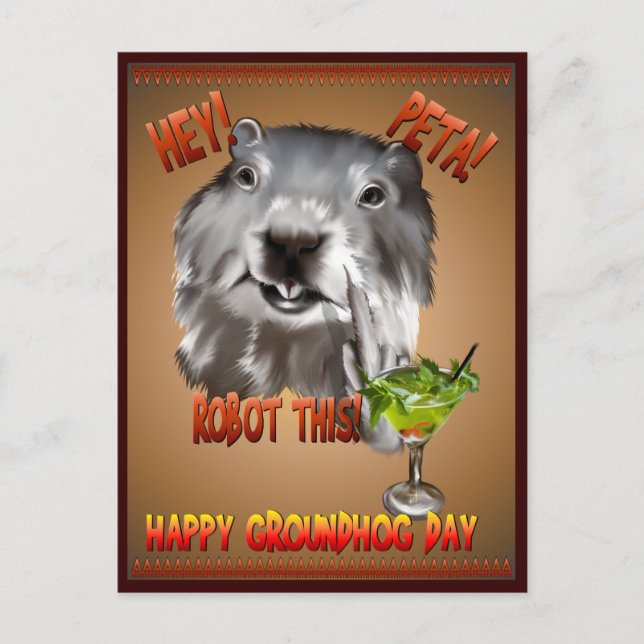 PETA! Robot This! Postcard (Front)