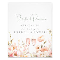 Petal and Prosecco Bridal Shower Welcome