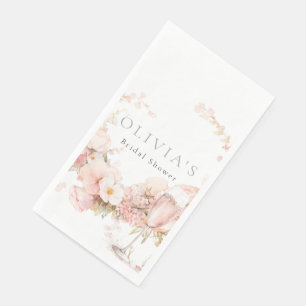 Petal and Prosecco Wedding Paper Guest Towels