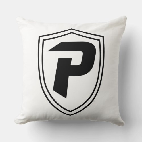 Petal Band Boosters Trademark Pillow Black Logo