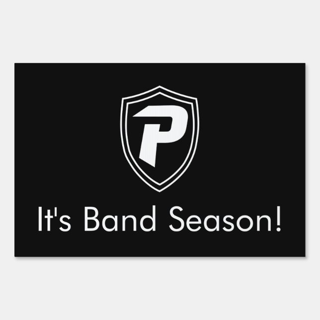 Petal Band Boosters Trademark Yard Sign (Front)