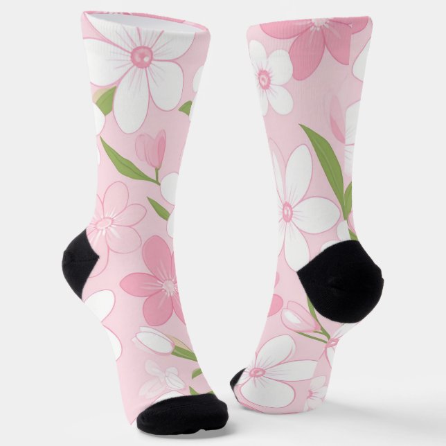 Petal Bells of Easter Morn Socks (Angled)