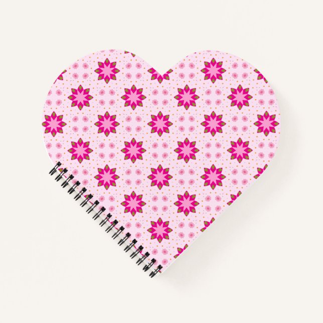 Petal Blossom Confetti pattern  Notebook (Front)