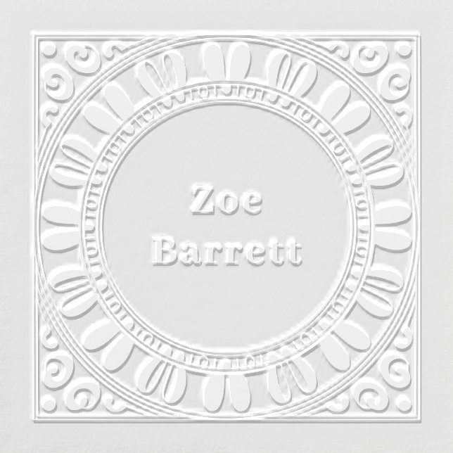 Petal Circle Square Frame Embosser (Design)