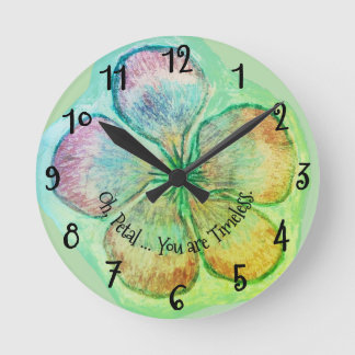 *'Petal' design, Round Clock
