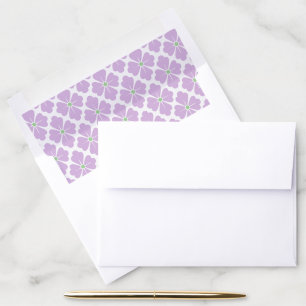 Petal Diamond in Lilac and Green Envelope Liner