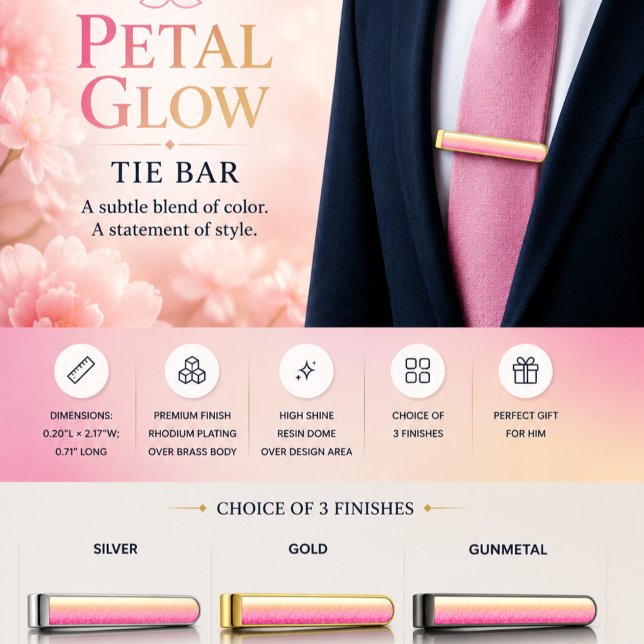 Petal Glow Gold Finish Tie Bar (Creator Uploaded)