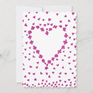 Petal Heart Invitation