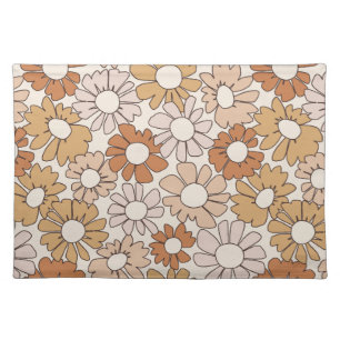 Petal Jubilee Warm Earth Boho Cloth Placemat