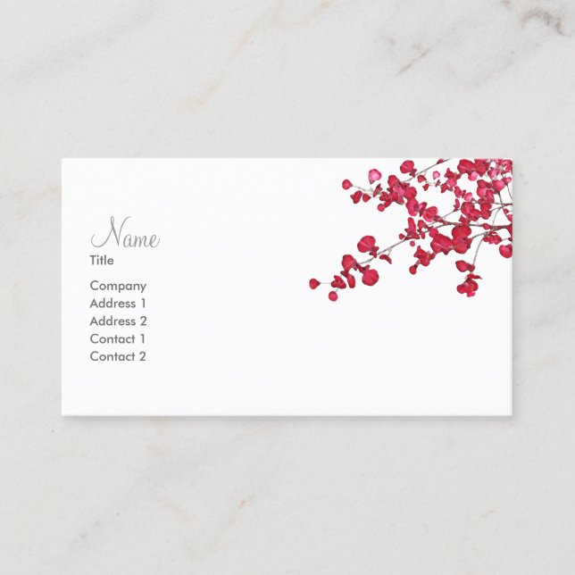 Petal Leaves ~ Business Cards (Front)